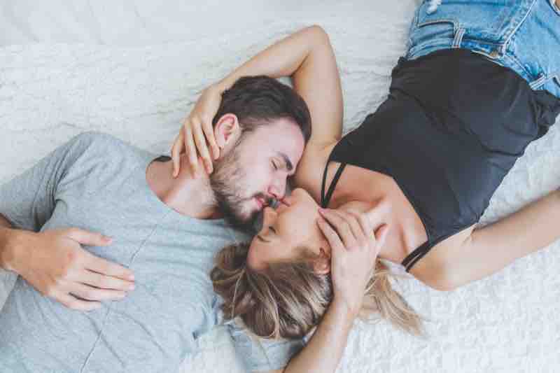 Couple lying together