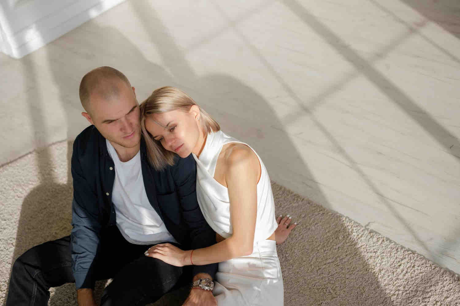 Woman looking thoughtful